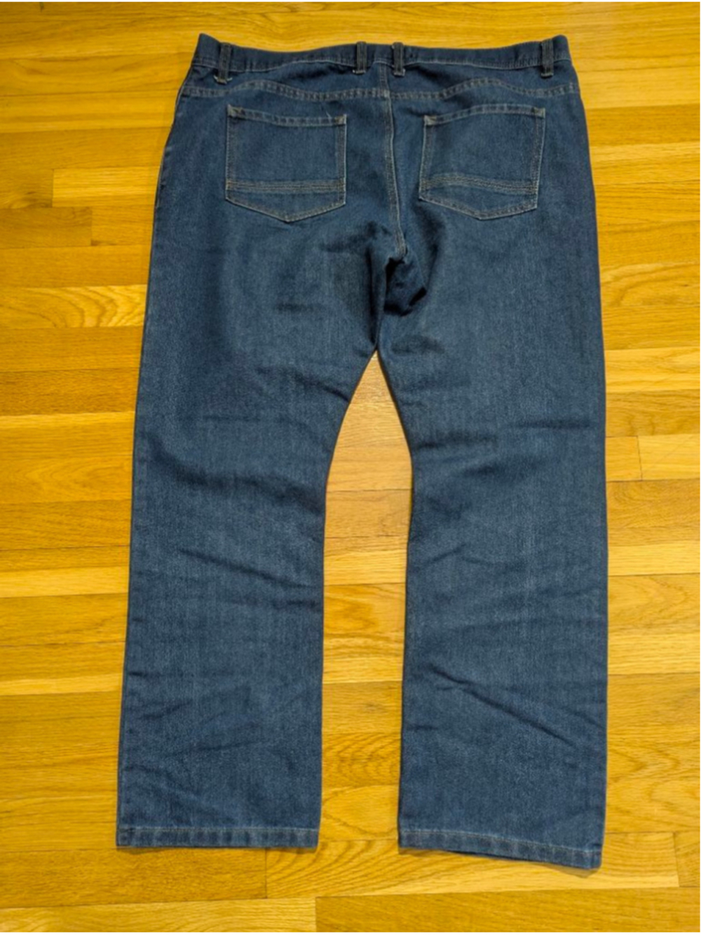 Denim Co. Regular Fit Jeans Set of 2 40 x 32 Dark + Medium - Picture 6 of 7